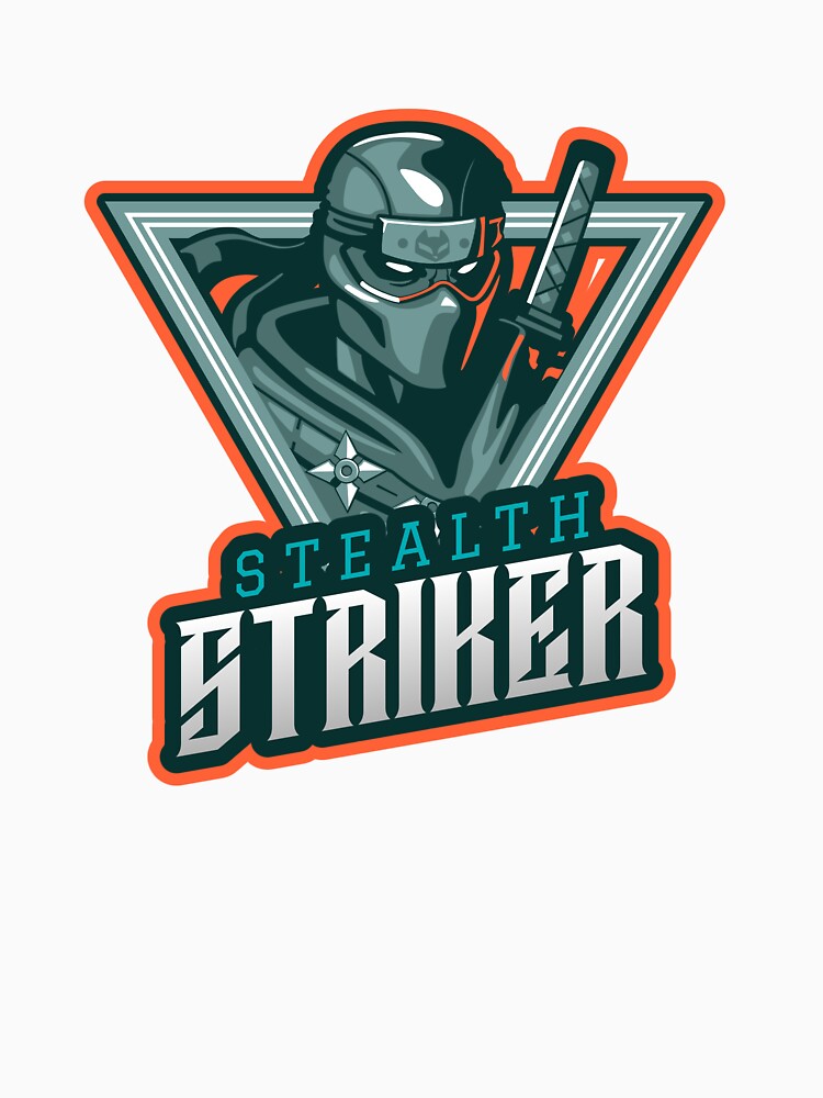 Stealth Striker Soccer Ninja Novelty Design T-Shirt by kashthreads