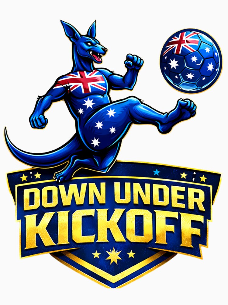 Aussie Goal Rush Kangaroo Soccer Emblem by Prime legend