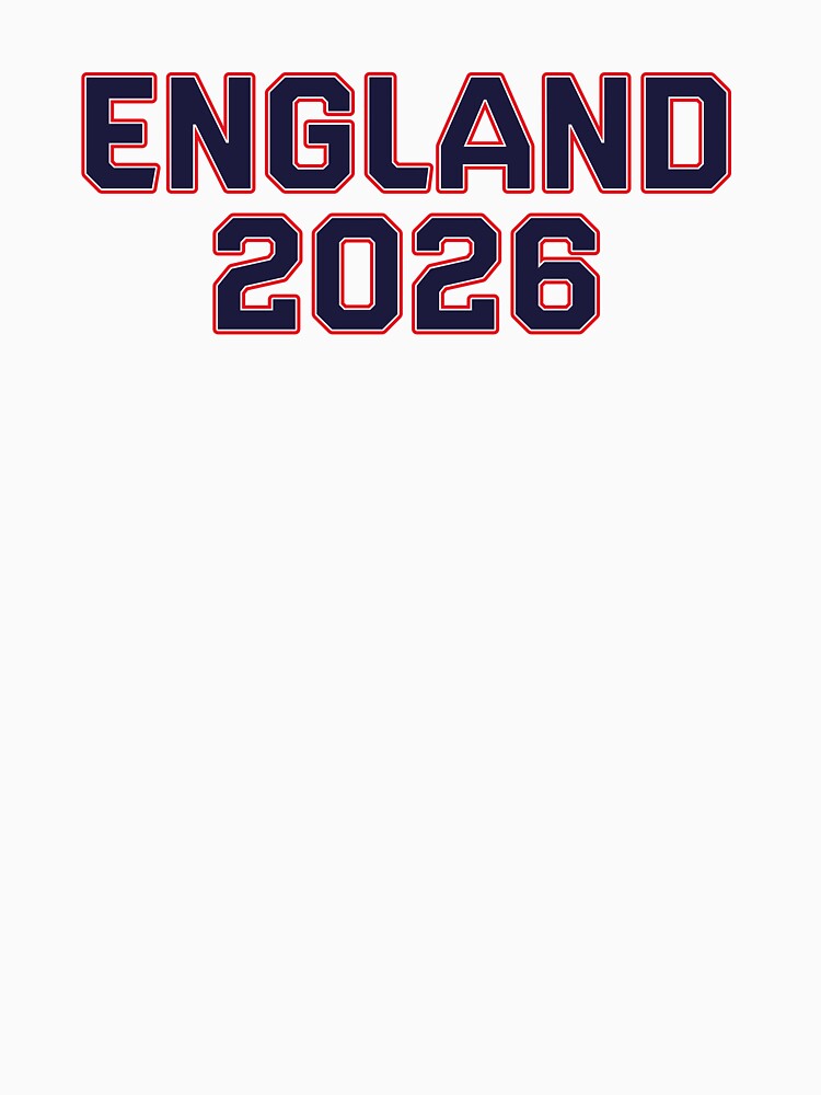 England 2026 World Cup (Navy with White & Red Outline) by STUDIO-72