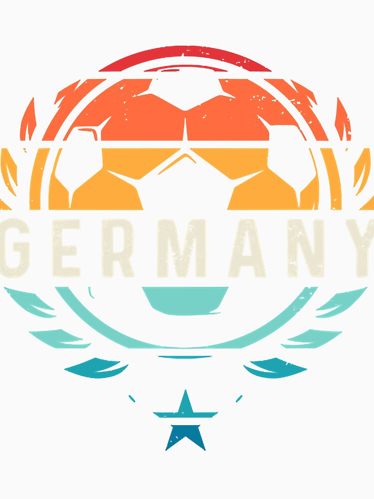 Retro Soccer Ball Germany Football Player 2021 by anaCryder