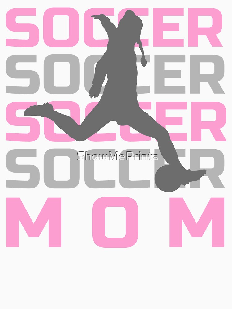 Girls Soccer Mom with Soccer Player Silhouette by ShowMePrints