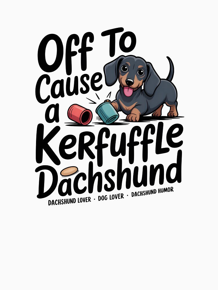 Off To Cause A Kerfuffle Dachshund – Funny Dachshund Lover Design by WEAR-YOUR-MIND