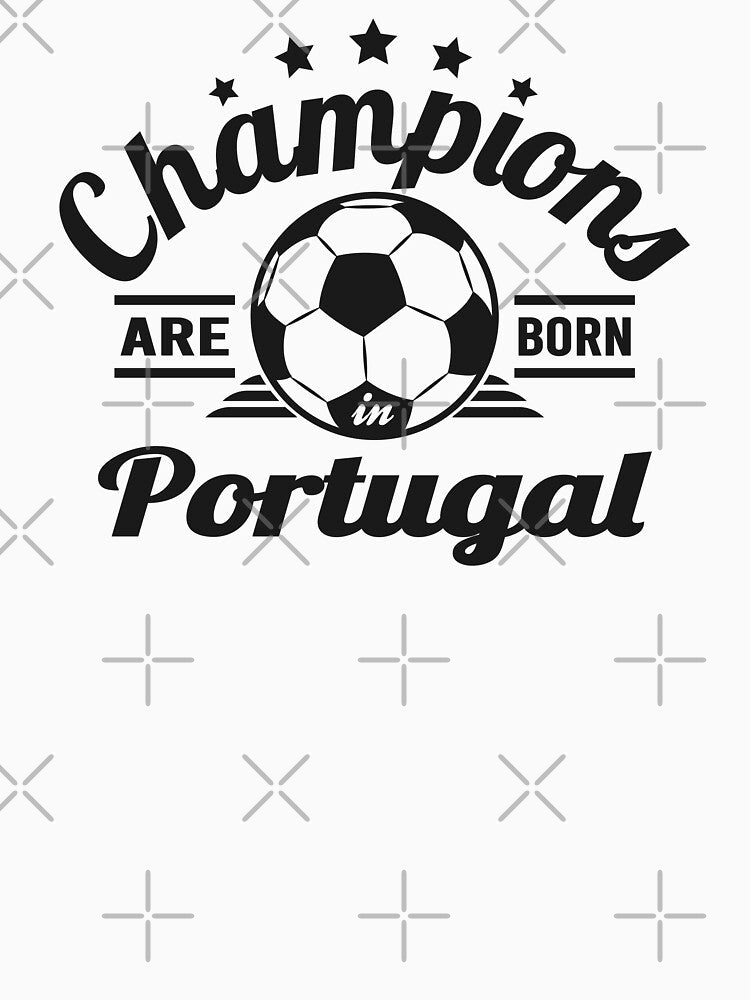 Champions Are Born In Portugal , football fans vintage gift by lamjar-art