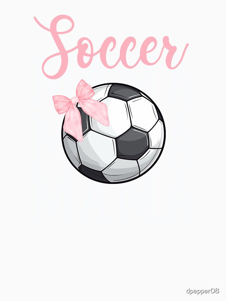 Soccer Mama Vintage Coquette Bow Soccer Ball by 2Duckies
