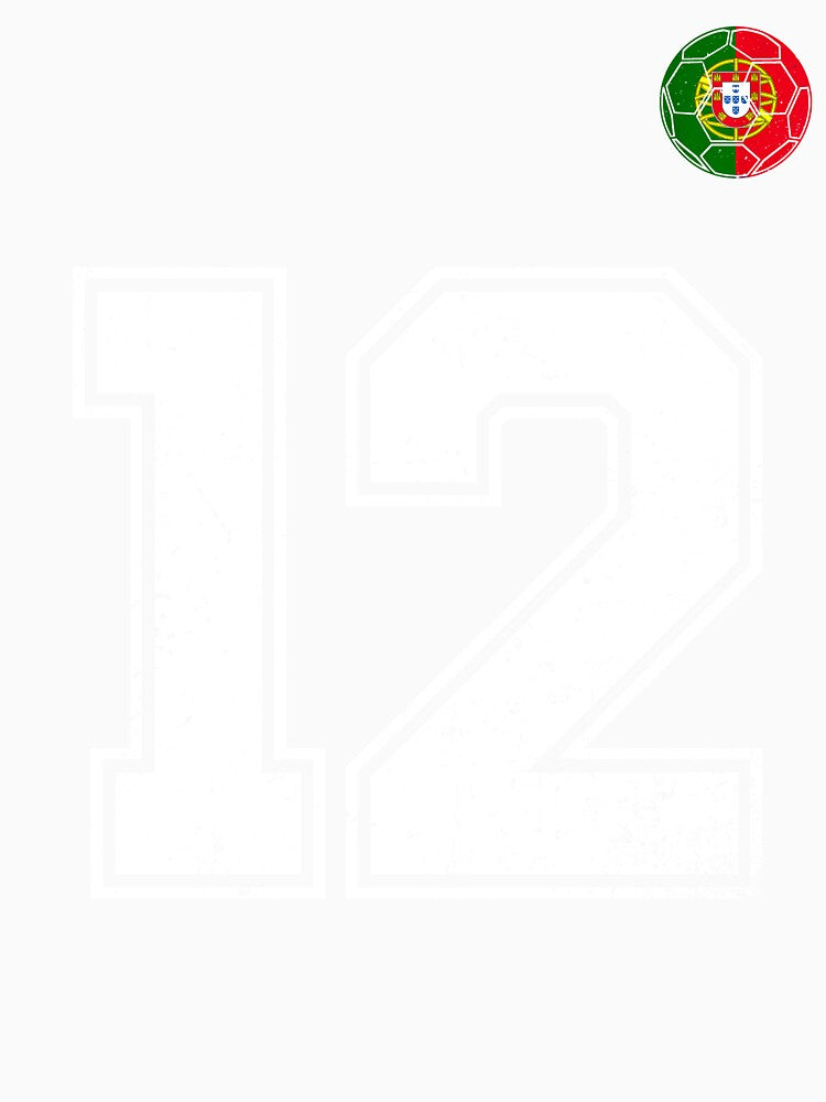 Portugal Soccer Number 12 Vintage Sports Fan by OliviaHayesArt