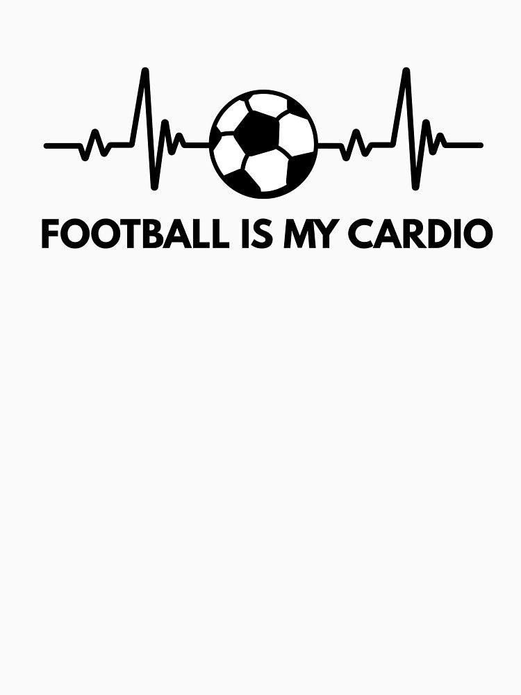 Football Is My Cardio Soccer Fan by Tattyarts