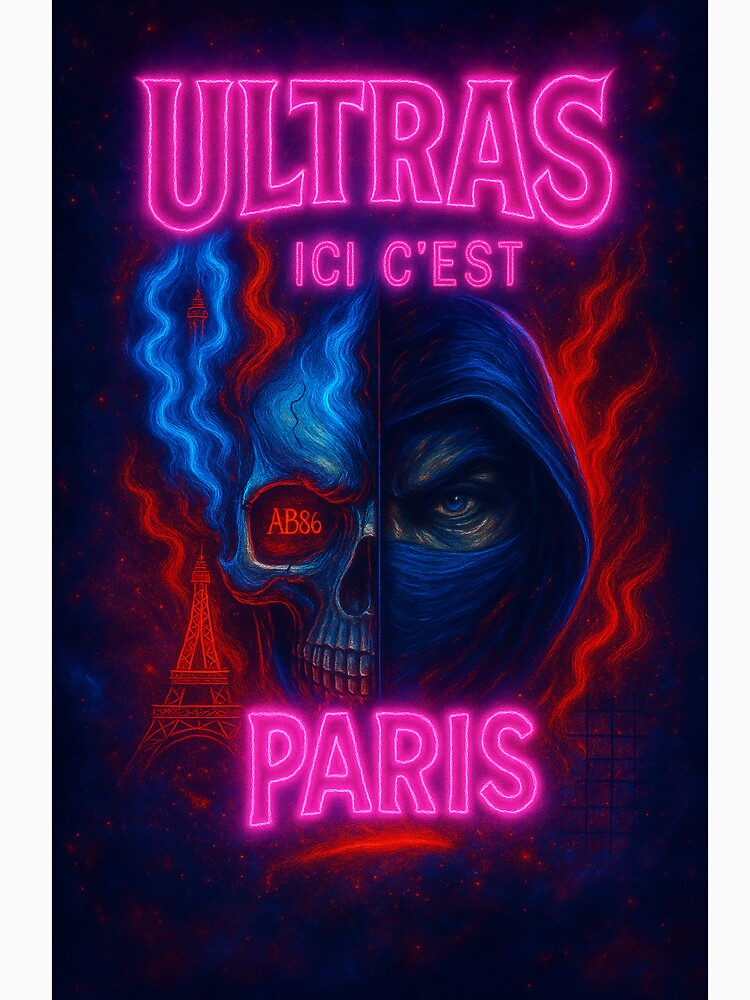 ULTRAS PARIS – LED Skull x Eiffel Tower | AB86 Design by Amineb78