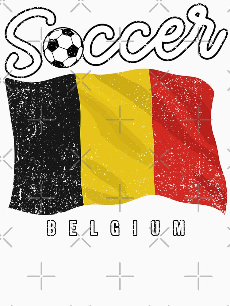 SOCCER TEAMS BIG FLAG - BELGIUM - Fans and Teams for Men and Women T-shirt by wallsandpatts
