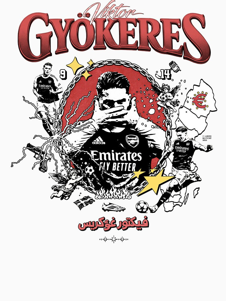 Viktor Gyökeres Vintage Football by moyjoystudio