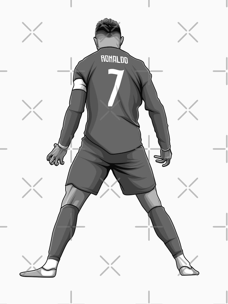Cristiano Ronaldo Black and White Version by Aldduardo