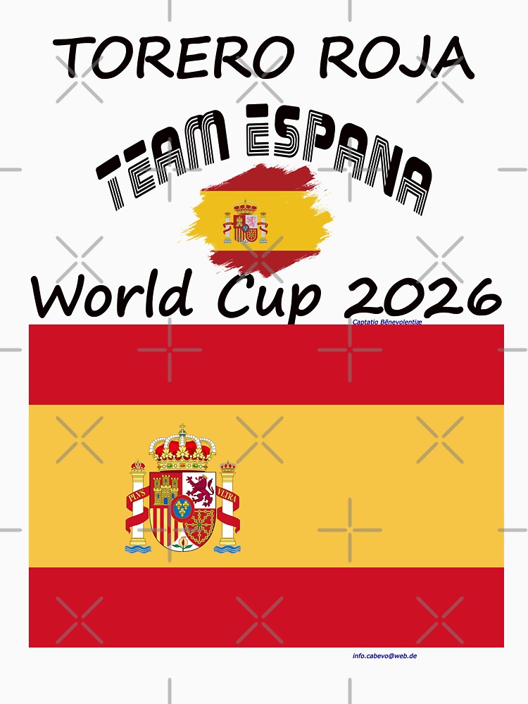 Espana Fan T‑Shirt world Soccer Cup 2026 football Spain outfit by cabevo