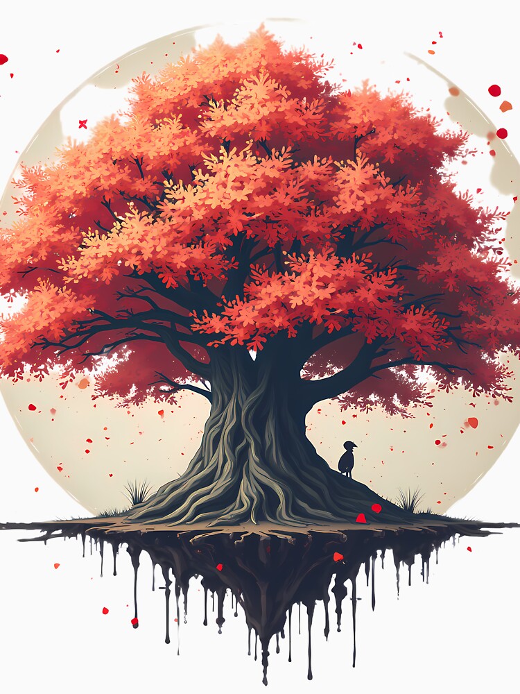 Japan Tree Expressions Passion Arts Graphics Colors by ART ATTACK ZONE