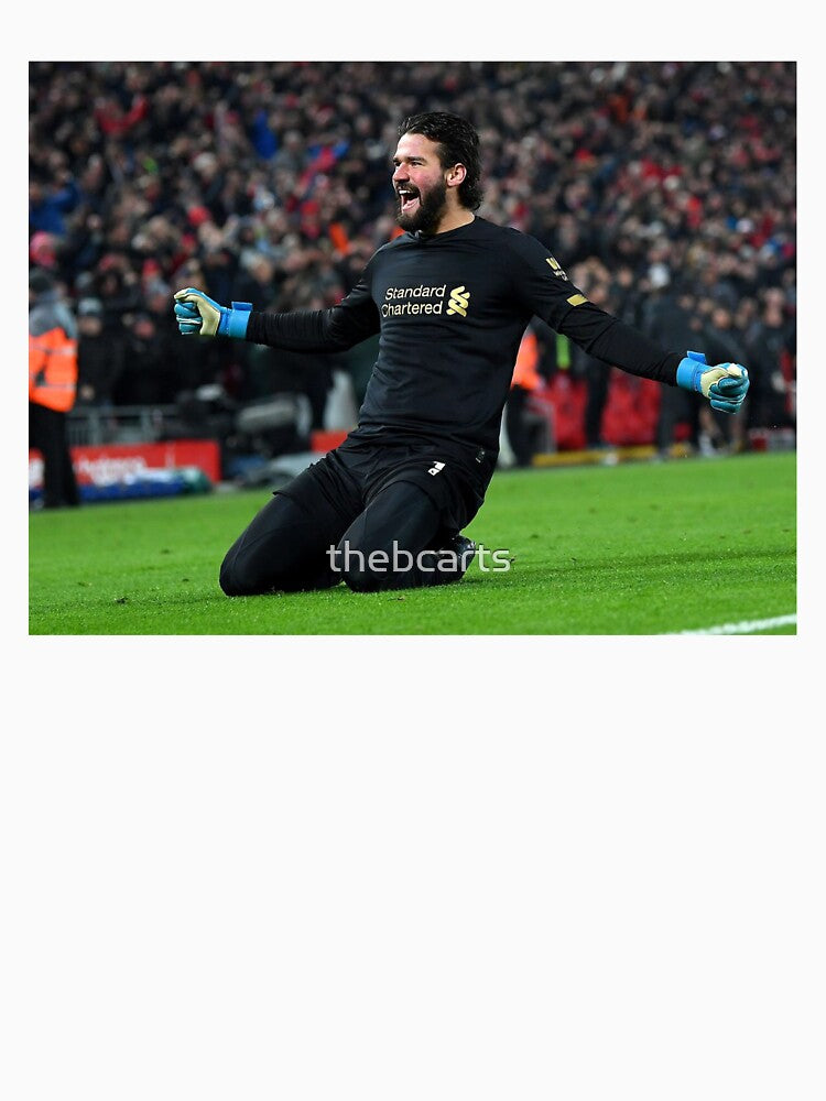 Alisson Becker Liverpool v Man United Celelbration by thebcarts
