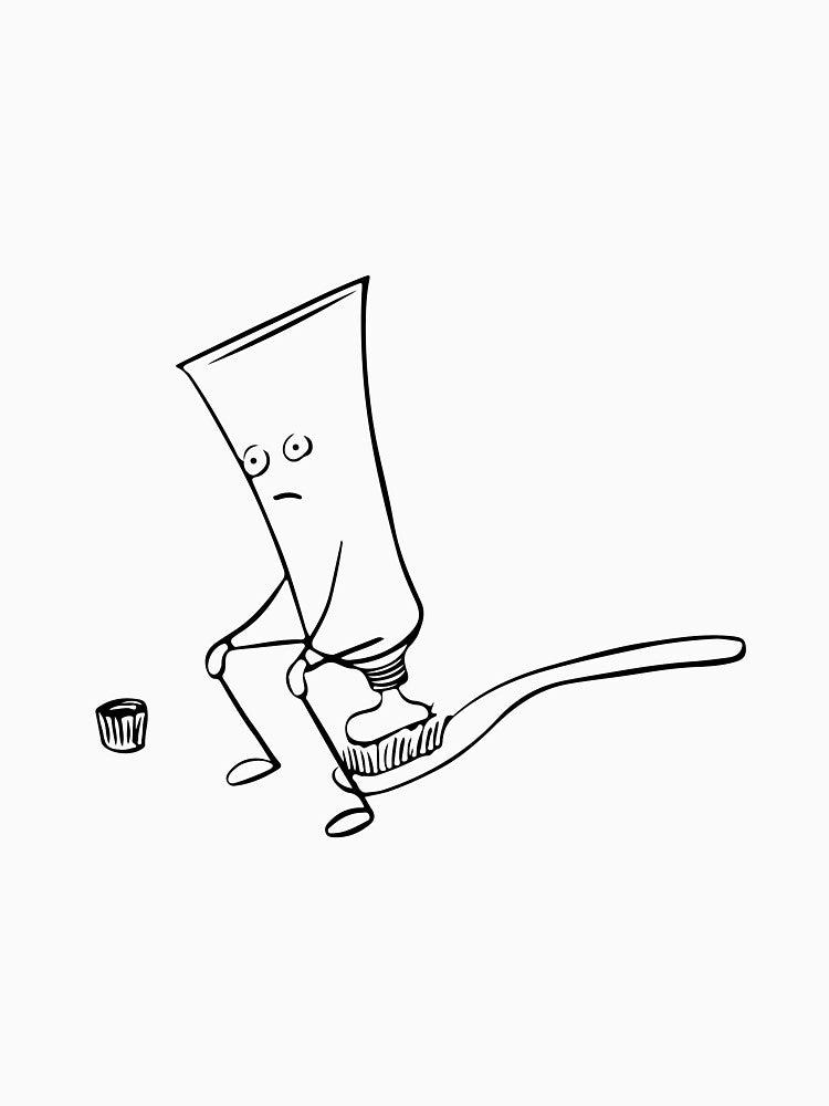 Toothpaste Poo Poo by InkStation24