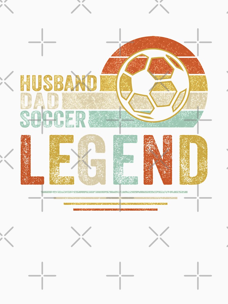 Husband Dad Soccer Legend Vintage Fathers Day by Kayla Alice Mooney