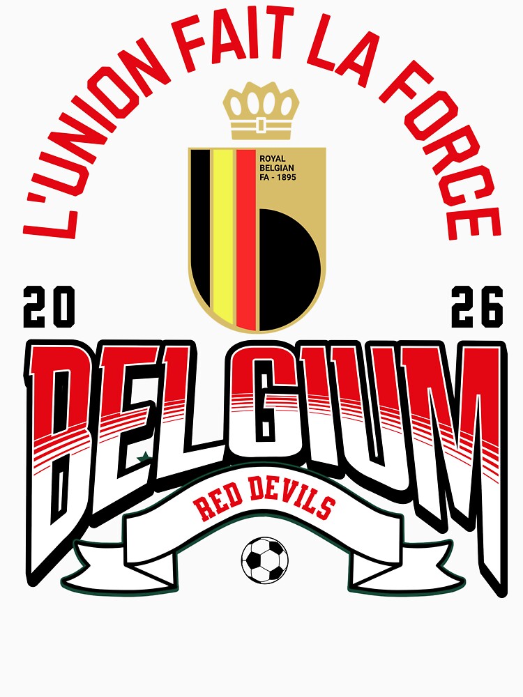 Belgium Soccer Red Devils 2026 Vintage Football Fan Design by Abaseen