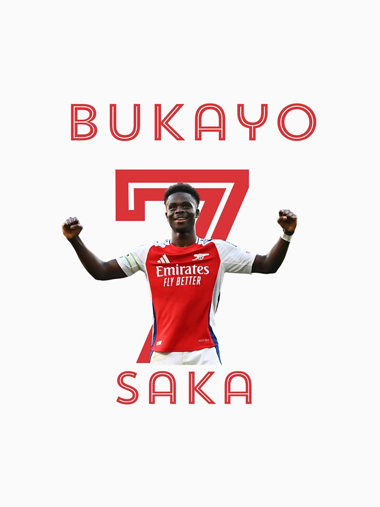 Bukayo Saka Number 7 Fan Art – Arsenal by Pokah79