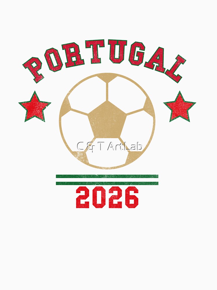 Portugal 2026 — Vintage Soccer Tee by C & T ArtLab