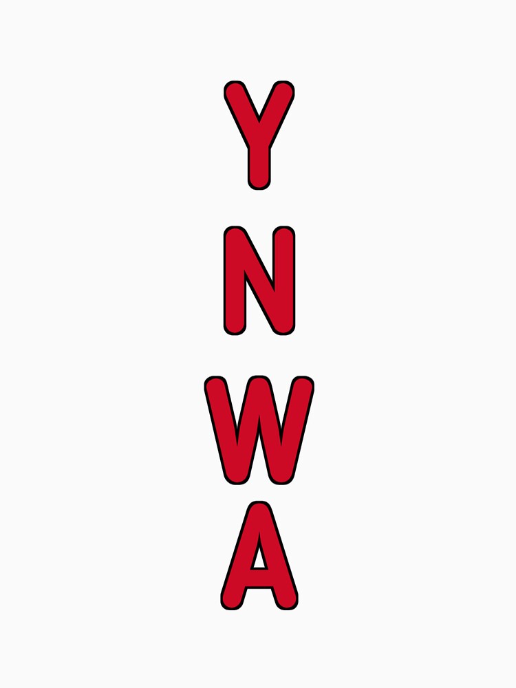YNWA Red Football Fan Chant Typography by Everlastingxyz