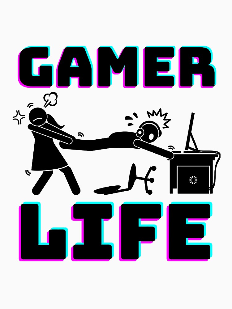 Gaming T-Shirt Gamer Life Gift by Valkyrie175xr