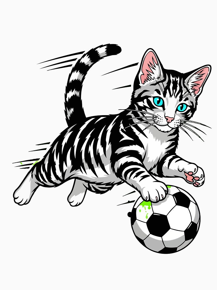 cat soccer by Uglyandcute