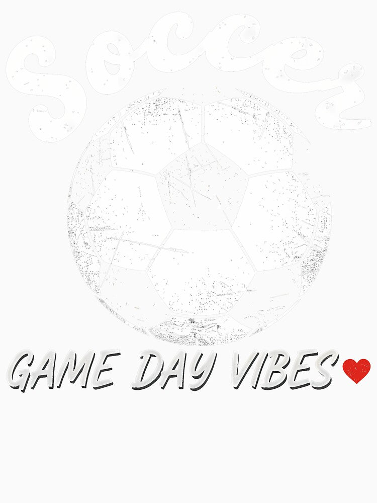 Vintage Soccer Game Day Vibes Heart by LiviuGligoros
