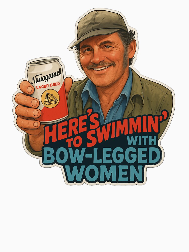 Here’s to Swimmin’ – Quint Jaws Movie Quote by AltRealityMedia