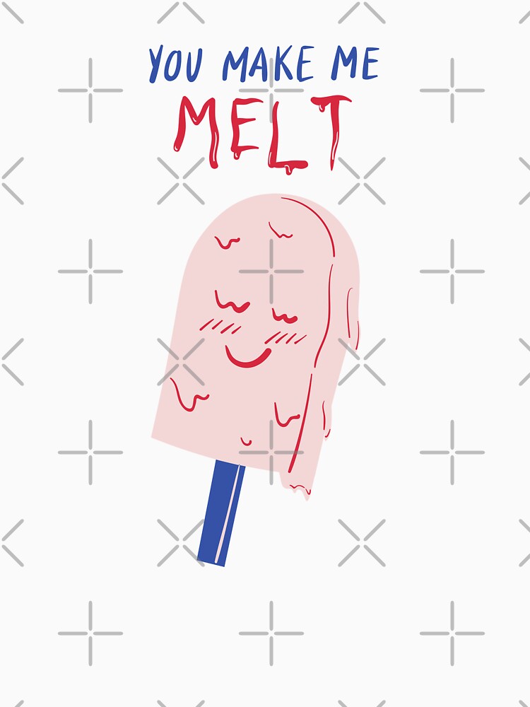 You Make Me Melt - Witty Valentines Love Puns by ItsNikkiArts