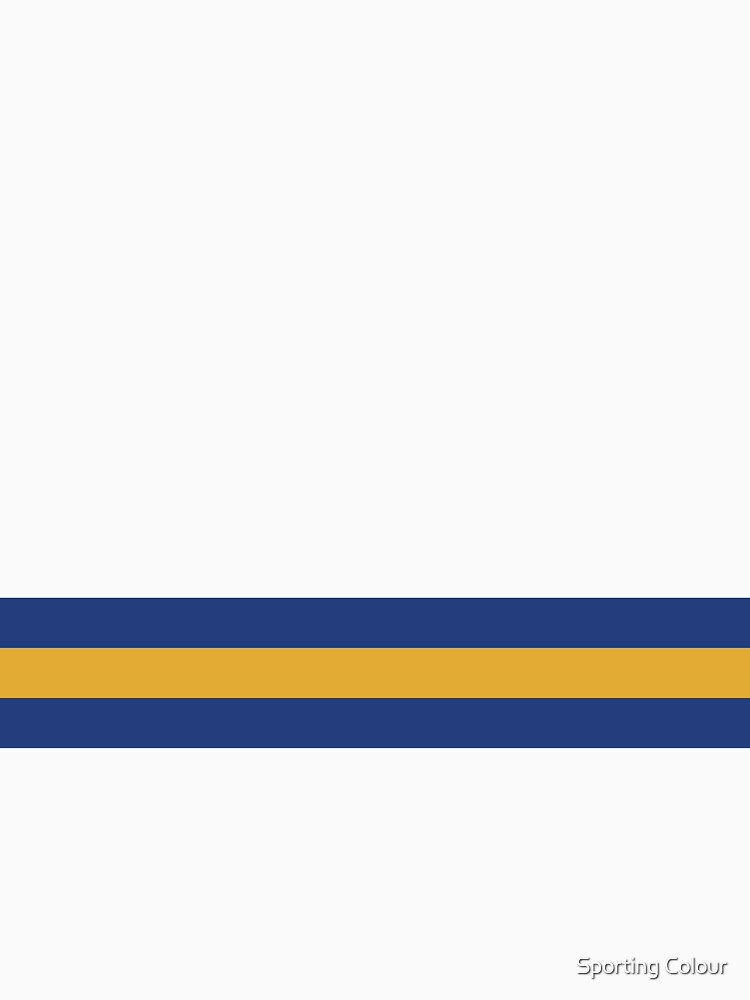 Leeds United Retro 1994 Home Jersey White Yellow Blue Bar Design by Sporting Colour