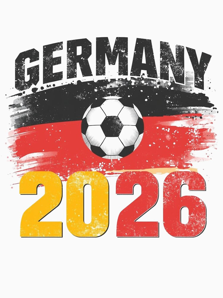 Germany 2026 Soccer Football Vintage Retro Flag by PACS0011