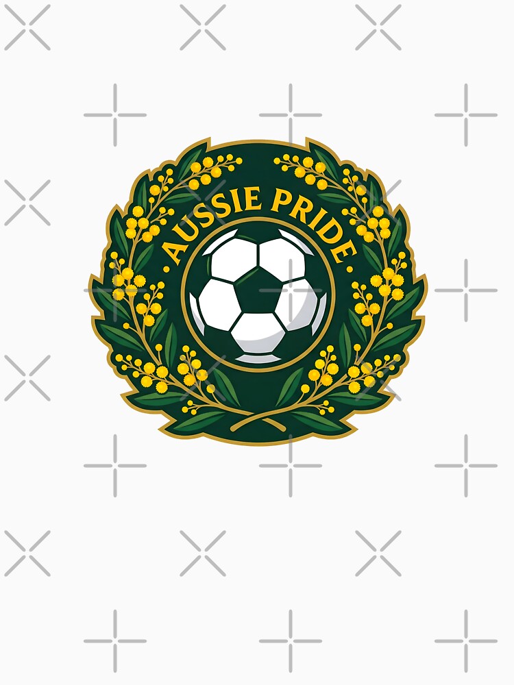 Aussie Pride Soccer Emblem – Australia Football Supporter by Imaginationbeyond