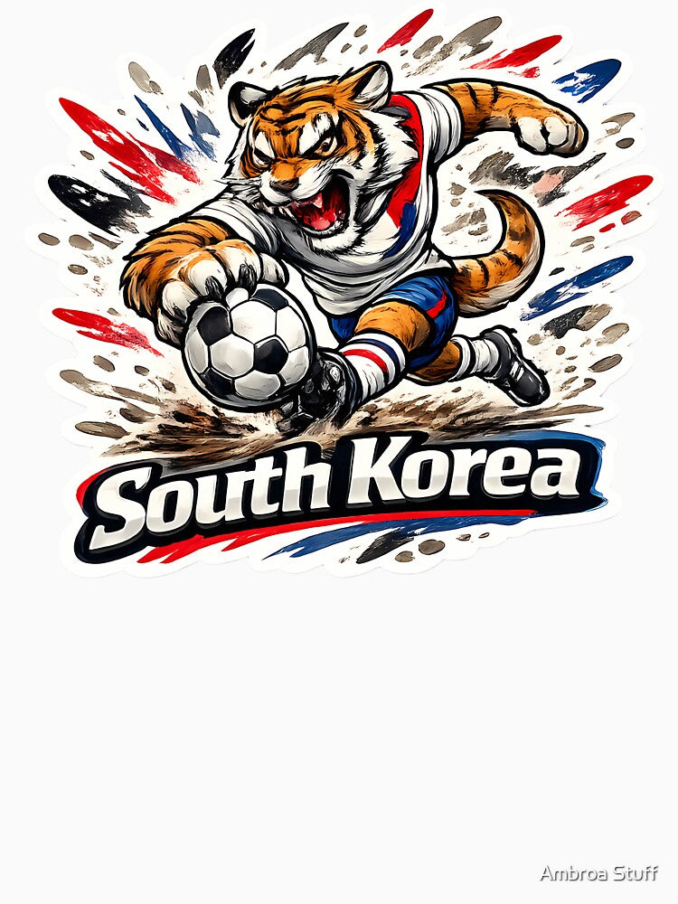 South Korea Tiger Soccer Mascot by Ambroa Stuff