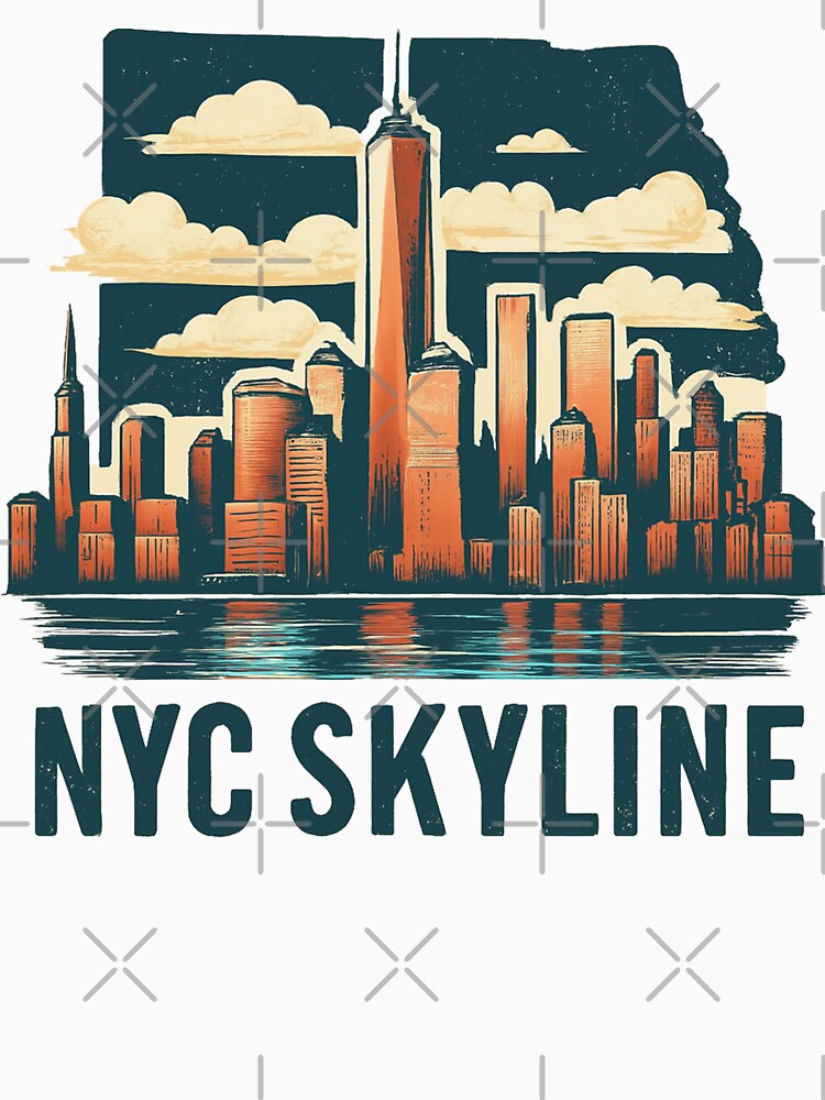 Nyc Skyline Travel Art by erkinmaddison