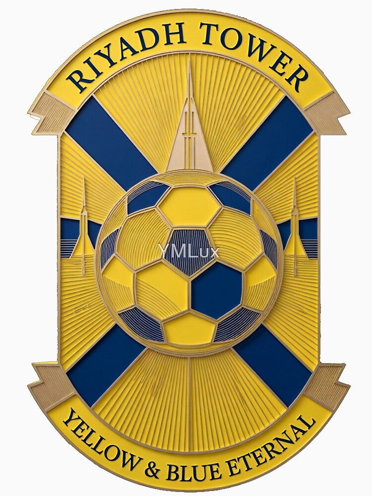 Eternal Riyadh Tower T-Shirt & Yellow Blue Soccer Mug – Premium City Pride Gift by YMLux