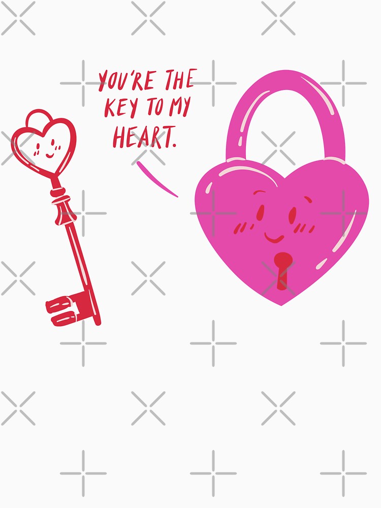 You're The Key To My Heart  - Witty Valentines Love Puns by ItsNikkiArts