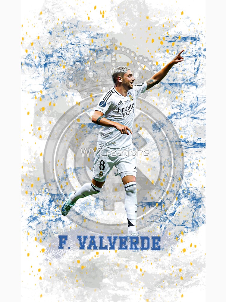 Federico Valverde Real Madrid Celebration Design by WYCreations