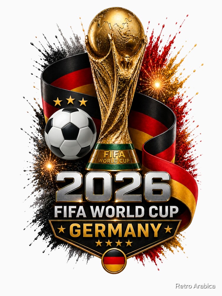 Germany 2026 Football Fan ArtworkGermany football by Retro Arabica
