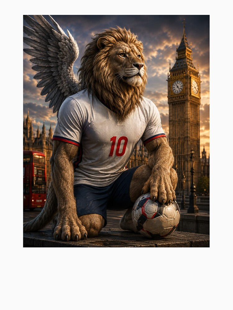 England Three Lions Fantasy Warrior | World Cup Football Fan Art Phone Case by Adham2001