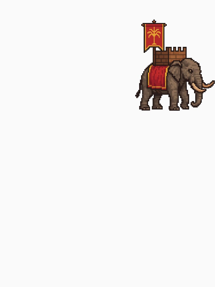 War elephant carthaginian retro style 90's by WirelessChimp