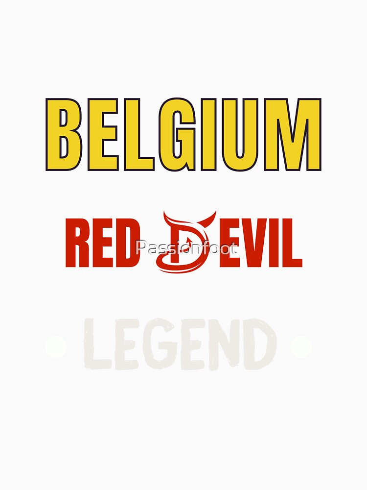 Belgian Red Devils Legend supporter t-shirt by Passionfoot