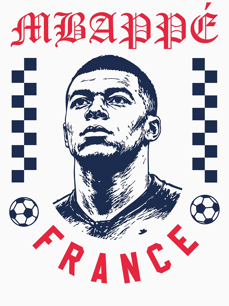 Mbappé France Football Design World Cup Soccer Fan Art Speed Star by Tattee