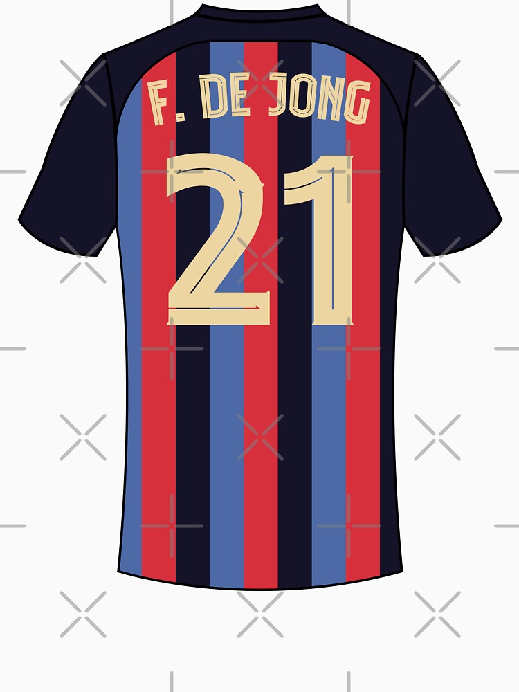 Frenkie de jong barcelona football jersey number 21 by Justtrendytees