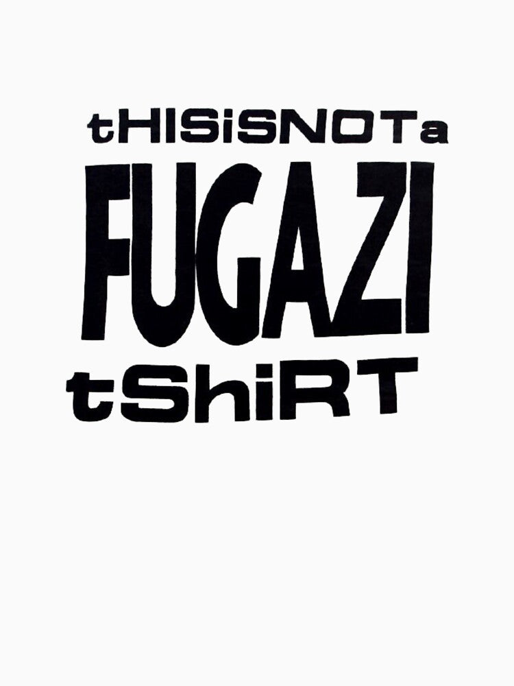 this is not a fugazi tshirt white by bumbumbum17