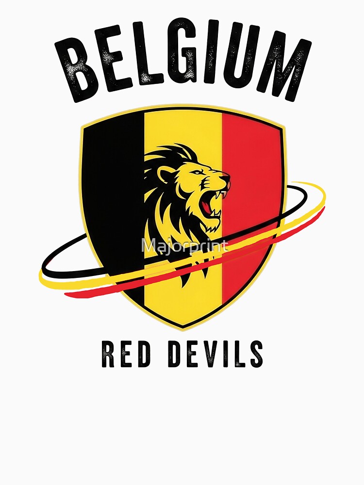 Belgium Red Devils Lion Emblem by Majorprint