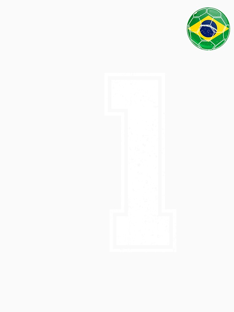 Number 1 Brazil Futbol Football Brazilian soccer Flag Jersey by RoyesButler