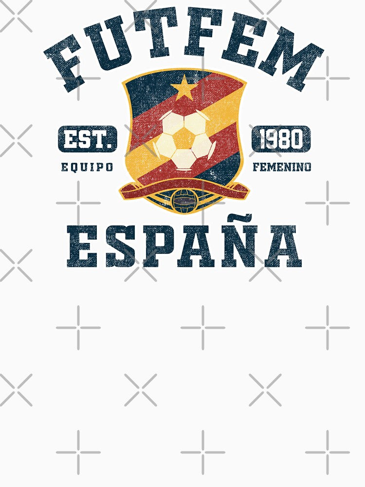 Spain Womens Football Fan Shirt - FutFem (college style) by Numero14