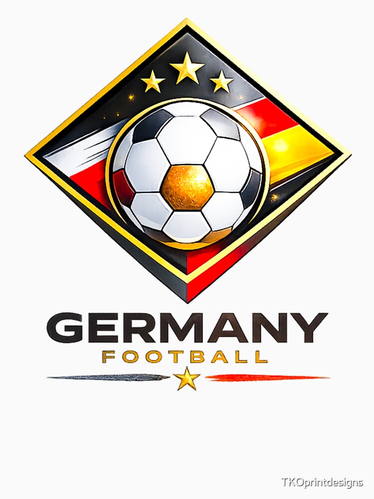 Germany Football Ultra Modern Minimal Soccer Design by TKOprintdesigns