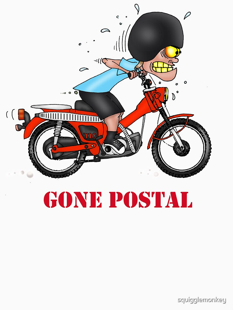 GONE POSTAL HONDA POSTIE BIKE MOTORCYCLE VERSION 2 by squigglemonkey