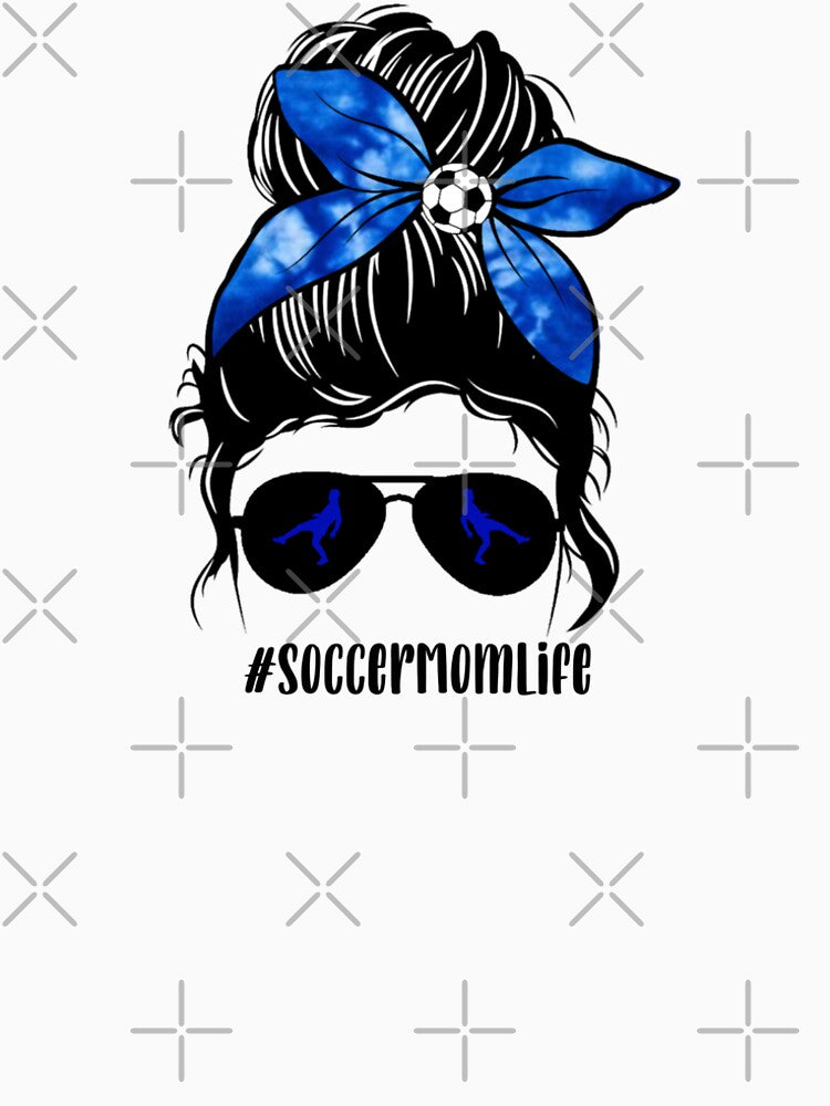 Soccer Mom Life Messy Bun by ItsaMomThingLLC