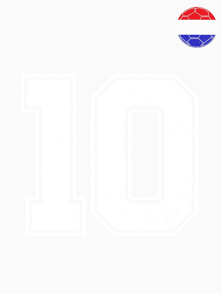 Netherlands Soccer Number 10 Vintage Sports Fan by LiviuGligoros